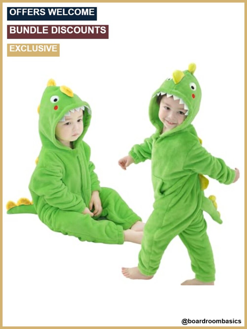 Boys Girls Dinosaur Shark Costume Flannel Jumpsuit Animal Onesie